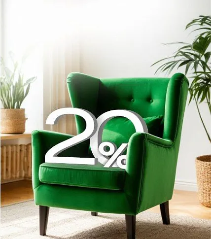 -20% скидка на химчистку мебели при заказе генеральной уборки